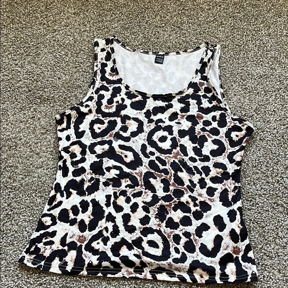 Shein Leopard Print Tank Top